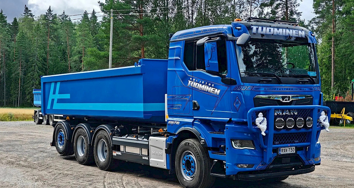 Kuljetusliike Kuljetus Tuominen Oy, maa-aineksetoimitukset: multa, murske, sepeli, sora