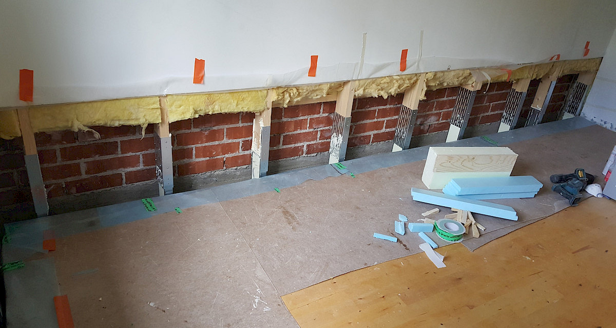 Valesokkelin korjaus kengittämällä